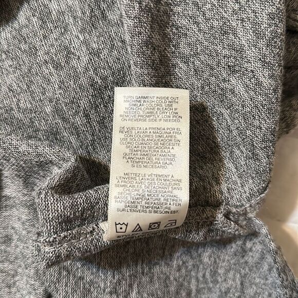 C&C California 2X Fine Knit Gray Heathered Light Weight Drop Sleeve Sweater - Picture 13 of 13